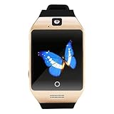 Lemumu Q18 S smart Watch sesshaften Erinnerung schlafen Überwachung anti verlorenen Fotos Bluetooth Musik Wiedergabe 2 G call Freisprechfunktion kompatibel mit für Android, Silber