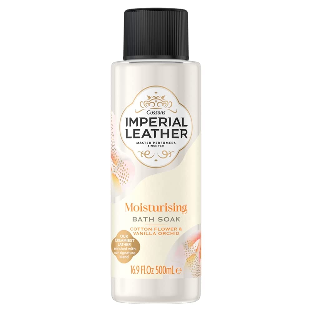 Imperial Leather Moisturising Bath Soak, Cotton Flower & Vanilla 500ml