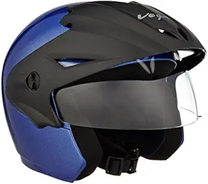 Vega Cruiser CR-W/P-MB-M Open Face Helmet (Metallic Blue, M)
