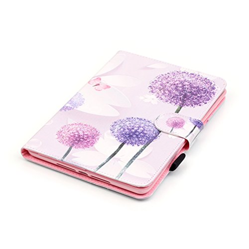 iPad Mini 3 Hülle, Deenor Colorful Painting and Stylish Drawing Wallet Case Book Style PU Leder Flip Protective Stand Flip Schutzhülle Hülle für Apple iPad Mini 1/2/3 Generation. (Three flowers) - 5