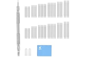 JOREST Uhren Federstegwerkzeug Set, Uhrmacherwerkzeug set, Uhrenwerkzeug zum Ersetzen des Uhrenarmband, Benutzerhandbuch, 56PCS (16-26mm) Federsteg