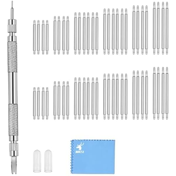 1 Paio Di Barrette A Molla Per Cinturino Orologio - Acciaio Inox, Diametro 1.7 Mm, Larghezza 10 Mm
