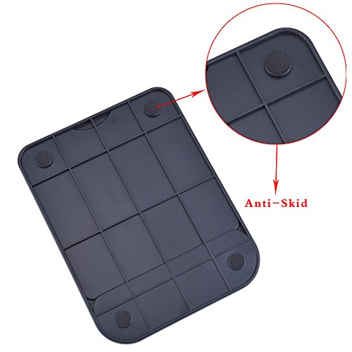 Antner Ergonomische Design Mauspad mit Gedächtnis Schaum Handgelenk Auflage Anti-Rutsch,schwarz - 3