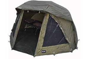 Carpline24 Angelzelt Economic Brolly System I 1-Mann-Schirm-Zelt wasserdicht I schneller Aufbau I 255x240x130cm 10kg