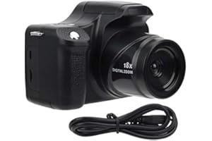 SORANDY Appareil Photo Reflex HD Zoom 18X, Appareil Photo Numérique Portable à Longue Focale 24MP, Chargement du Port USB de L'écran LCD de 3,0 Pouces Adapté Aux Réunions de Famille Voyage en Plein Air(1)