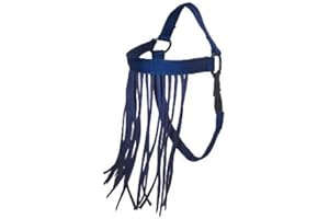 WILLIAM HUNTER EQUESTRIAN Frontal Anti-Mouches/Chasse Mouches, Élastique En Velcro - Autoportant Donc Il N'y a Pas Besoin D'un Licol. Pas de Dangers En L'utilisant Dans Le Champs Tailles: Petit, Moyenne Et Grand