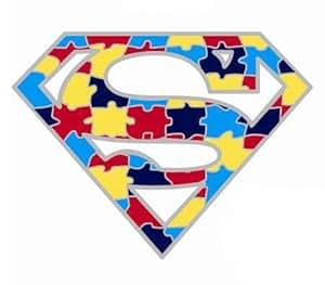Autism Superman Awareness Lapel Pin: Amazon.co.uk: Sports & Outdoors