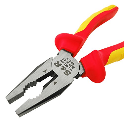 S&R VDE- Kombizange 200mm 1000V Universalzange, Backen 41 mm, VDE geprüft Serie - 3