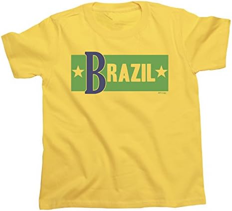 FC Liga Brazil Boys Or Girls Cuban Inspired T-Shirt Football World Cup 2018 Kids Retro Cuba Style