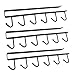 Produktbild Altsommer 3 Stück Tassenhalter unter dem Schrank Regal Tassenhalter 6 Haken Krawatten-/Gürtel-/Handtuchhalter Organizer Aufbewahrung Trockenhalter Ablage, ohne Bohren, schwarz