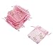 Imported 100pcs 7x9cm Organza Bags Wedding Favors Gift Candy Bags Jewelry Pouch-Pink RS.475.00