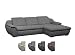 Produktbild Cavadore Ecksofa Claanc mit großem Longchair und Bettfunktion / Eck-Sofa grau mit ausziehbarem Bett und großer Liegefläche / Praktische Kopfteilverstellung / 277x77x177 cm (BxHxT) / Grau