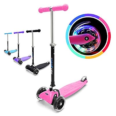 fun pro One - La Trottinette Premium des Enfants, Pliable et à Roues LED, dès 2 Ans (Kickboard, Trottinette), examinée en Centre de contrôle Technique