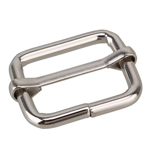 ROSENICE 20 Stück Gürtelschnallen Schieber für 25mm Band-Gurtband (Silber)