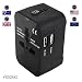 Produktbild iGizmo Universal-Reiseadapter für 200 Länder - inkl. UK/USA/EU/aus - Netzteil-Stecker - Universal-Reisestecker - 2 USB-Schnittstelle für Apple, iPhone, iPad, Samsung, Huawei, Android-Handys und Mehr