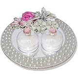 WeddingPitara Glass Ring Platter
