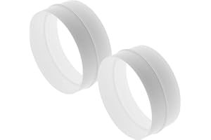 Vent Systems - 2 unidades - Conector de conducto redondo de 150 mm de diámetro para tubos rectos o flexibles. Conexión de tubo de ventilación. Aplicaciones de calefacción, refrigeración y ventilación.