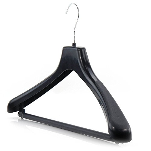 Hangerworld 10 Stück Premium Qualität Kunststoff-Kleiderbügel – Breite ca. 45 Cm – Jacken, Hosen Etc – Mittlere Schulterunterstützung – Armweite Ca. 4 Cm - 2