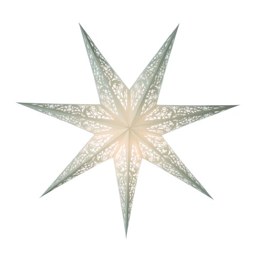 Preisvergleich Produktbild Starlightz® Leuchtstern Siluett weiß inkl. Verkabelung