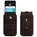 Produktbild ROYALZ Gürteltasche für Samsung Galaxy A5 Ledertasche (für Galaxy A5 2015, A5 2016 und A5 2017) Schutztasche mit Gürtelclip Rausziehhilfe Hülle Holster Tasche Gürtel Leder dunkel braun