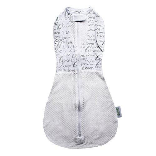Woombie Convertible Summer Baby Cocoon Swaddler (Vented) (Mega Baby 6 Months+, Love Print)
