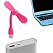 Produktbild Portable USB Fan, FNKDOR Mini Mobile Power Bank Portable Laptop Computer Ventilator Cool Kühler drehbar Lüfter (Pink)