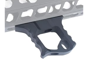 SBGJMY TD Halo Taktischer Aluminiumregwinkel Manueller Stopp des Luftwaffengriffs Frontgriff für Mlok-und Keymod-Schutzsysteme (schwarz)