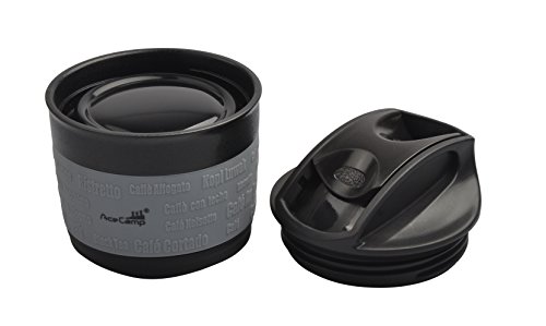 AceCamp Faltbarer Kaffeebecher Coffee to go Becher wiederverwendbar komprimierbar auslaufsicher mit Deckel, 355ml, 1539 - 5