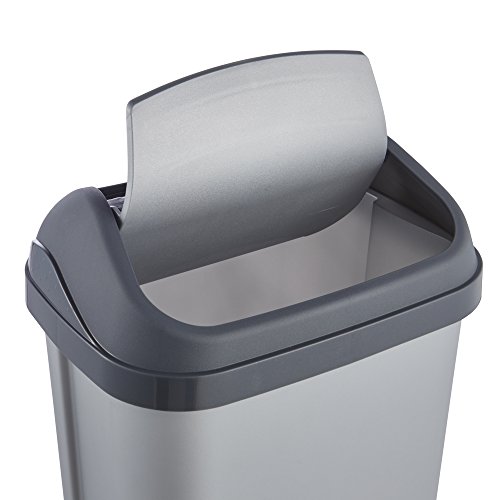 OKT 10306160000 Abfalleimer ‚Swing-Bin‘ 10 L, silber / anthrazit - 4