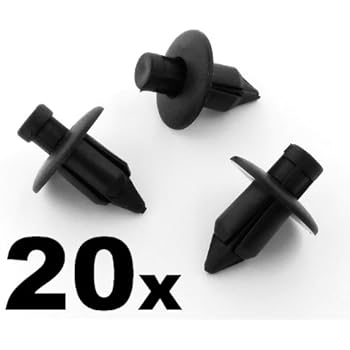 Nsiwem 100 Pièces Rivet Clips Plastique Garnissages Pare