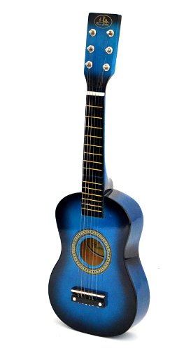 Ts-ideen-5203-Guitare-en-bois-pour-Enfant-avec-EtuiJeu-de-cordes-de-rechange-Bleu