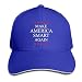 Produktbild fjfjfdjk Men Women Sandwich Cap Adjustable Peaked Hat - Make America Smart Again