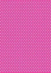 5 x A4 Pink Back Polka Dot Card Stock, Dot Size:- Medium - PD85