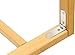 IB-Style - High Quality Bedrail "FLAMO" Solid Beech-Wood Natural or White | Bedguard Child Kid Baby Bed Sleep - Width 55.1" - Height 16.5" Natural