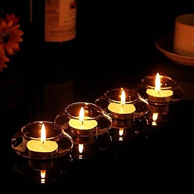 Xshuai® Cristal en Verre à Suspendre pour Bougie Bougeoir Maison Fête de Mariage Décoration de Table, Claire, Candle Holder Diameter: Approx. 7.5cm