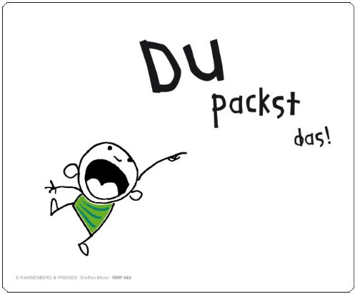 Preisvergleich Produktbild Maus-Pad "Du packst das!"