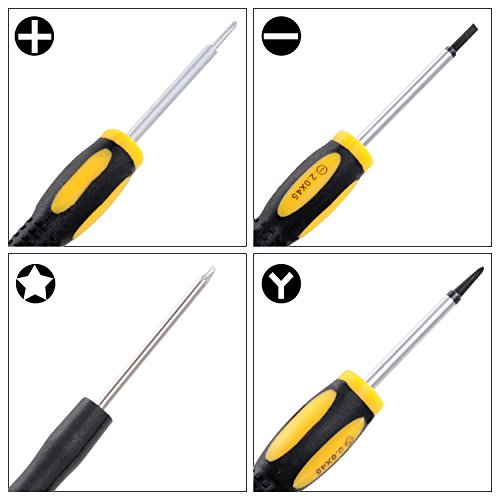 Reparatur-Set mit Tools für iPhone 4, 5, 5S, 5 C, 6, 6S, Samsung Galaxy, Note – magnetische Schraubendreher Werkzeug Set für Handys und mobile Geräte – Fix Iphone Bildschirm, Akku mit Toolkit von Scandi Tech - 4