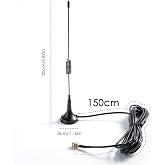 315Mhz Dış Mekan Anten Sma Erkek 1.5 Metre Kablo 3dbi 50ohm 700Mhz - 2.7GHz Mıknatıslı Gsm Wifi SMA RF Sinyal Kuvvetlendirici