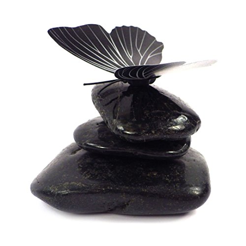Deko Dekosteine Natursteine Tischdeko Tischdekoration Steine Streudeko Ziersteine schwarz (Schwarz Groß 4-8cm ) - 5