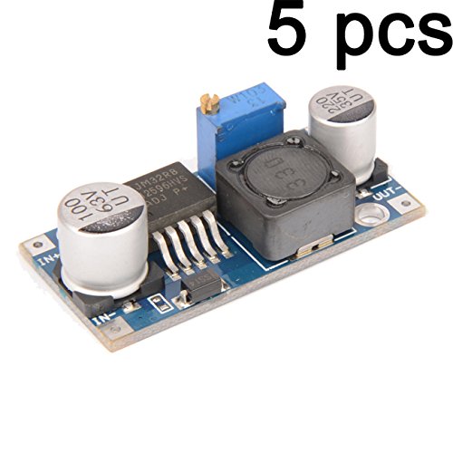 Gaoxing Tech. 5PCS LM2596HVS DC-DC justierbarer Schritt-unten Buck Konverter-Spg.Versorgungsteil-Modul-Ausgang 3V-30V