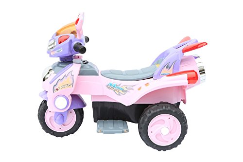 Elektromotorrad 6V für Kinder von 3 bis 6 Jahren - 3 Räder rosa