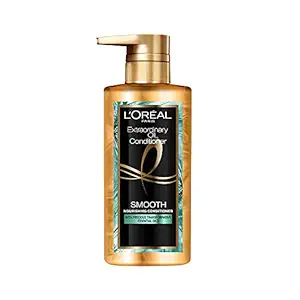 LOreal Paris Extraordinary Oil Smooth Conditioner (Paraben Free) 440 ml| Nourishing Conditioner for Smooth & Straight Frizz-Free hair | With Precious Essential Oils
