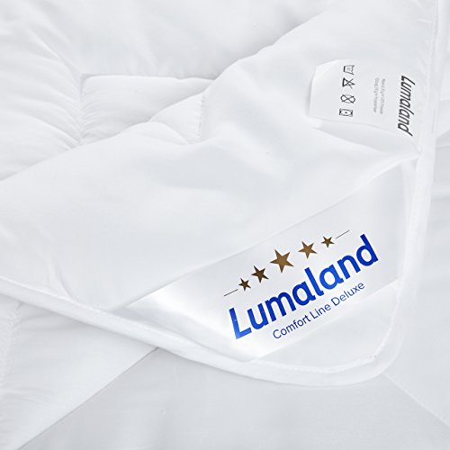 Lumaland Deluxe Bettwaren Set Mikrofaser Bettdecke Kopfkissen aus unserer Comfort Line 135x200cm - 5