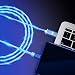 Produktbild Magnetisches 3 in 1 LED USB-Kabel 3ft 1m Fließendes High-Speed-Datenkabel für Samsung Nokia Sony Android Smartphones,Blue