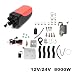Produktbild 12V 8KW Parkplatz Diesel Lufterhitzer Vier-Loch-Schalter mit Schalldämpfer Universal für Tank Vent Kanal Thermostat Caravan