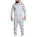 Produktbild Unisex Overall Herren Jumpsuit Trainingsanzug Jogginganzug Sportanzug Einteiliges Kleidungsstück Non Footed Pyjama Herbst Winter Kapuzenjacke Reißverschluss Strampelanzug Körperanzug Felicove