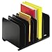 Produktbild MMF STEELMASTER 6 Section Adjustable Book Rack, Steel, 15 x 11 x 8 7/8, Black, EA - MMF26413BRBLA by MMF Industries