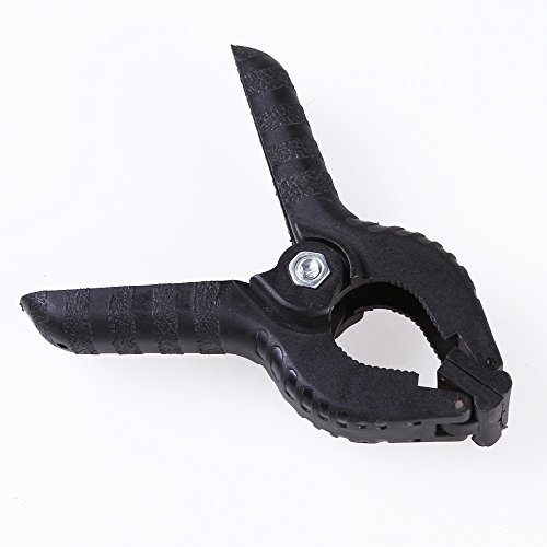 Fotga 6 Stück Klemmplatten Klipp Clamp Clip für Fotografie Foto-Studio Licht Standplatz Boom Hintergrund Backgroud – Schwarz - 2