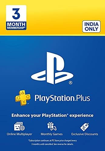 PlayStation Plus: 3 Month Membership Card (Email Delivery in 1 hour- Digital Voucher Code)