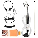 HIGH END LUXUS UND MODE: Mit exquisiter Farbe beschichtet, die Luxus auf höchstem Niveau bietet.Genießt hellen Klang und gute Leistung.Kommt mit Kolophonium, Schleife und einem Satz Ersatzsaiten, um Ihre Bedürfnisse zu erfüllen.